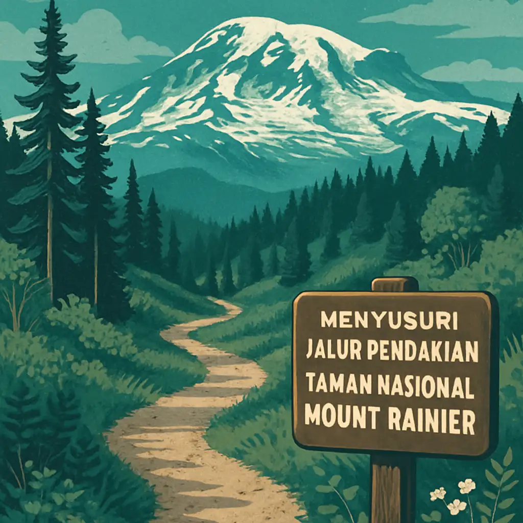Menyusuri Jalur Pendakian Taman Nasional Mount Rainier